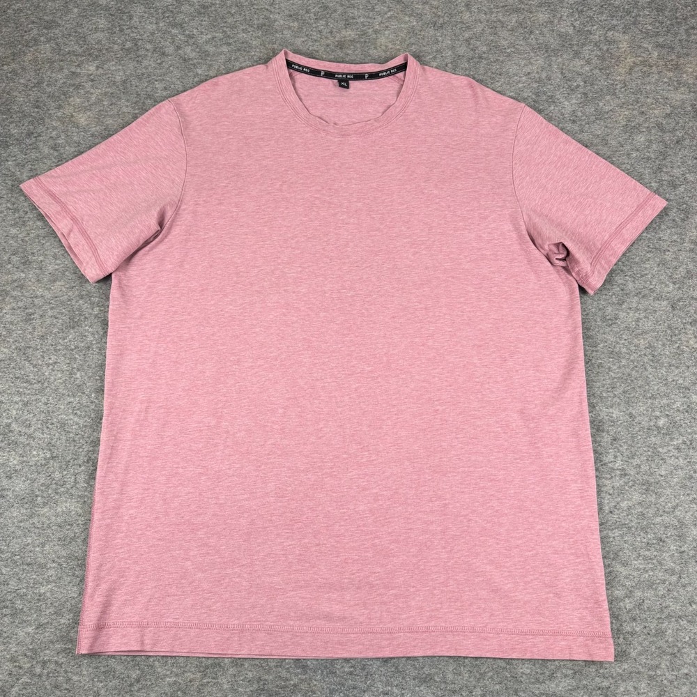 Public Rec Go To Tee T-Shirt Pima Cotton Pink Mens XL